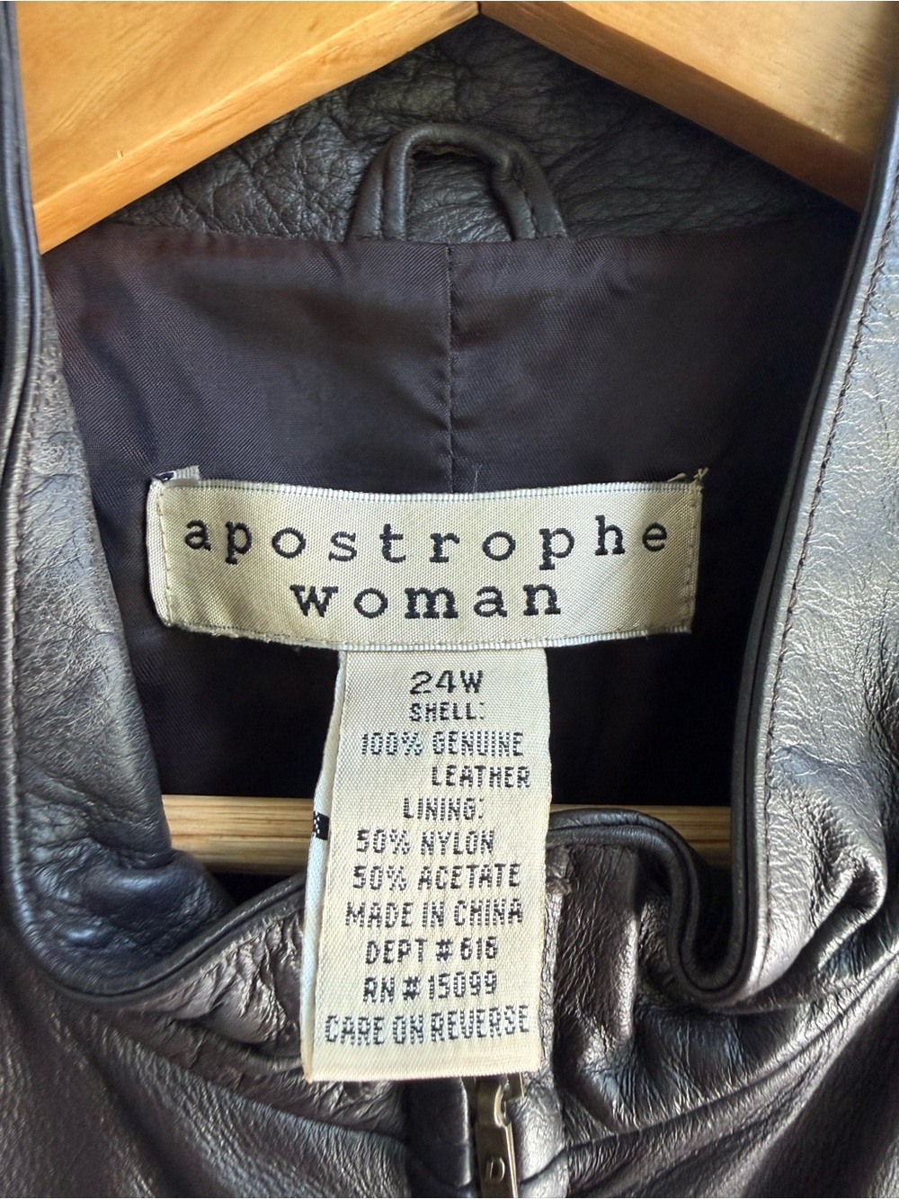 Women’s Vintage Leather Sleeveless Zip Front Vest Apostrophe Woman Sears western - Picture 3 of 9